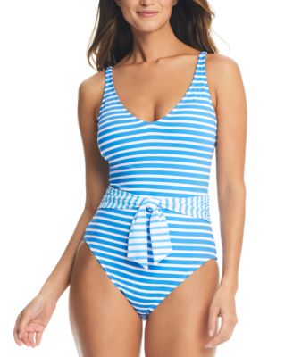 Bleu by Rod Beattie - Women's Belted One-Piece Swimsuit