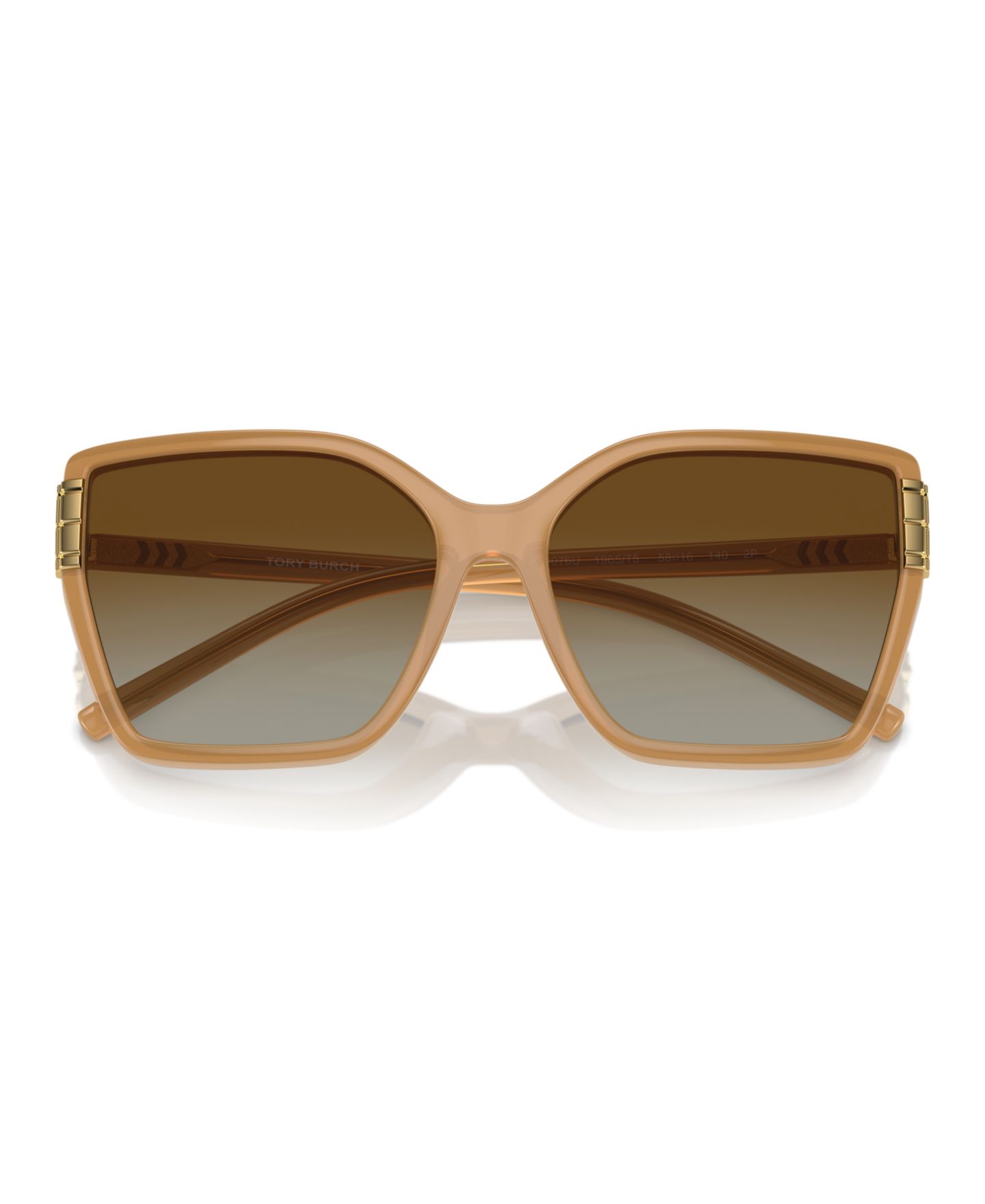 Женские солнцезащитные очки Tory Burch Polarized Sunglasses, Ty9076U, цвет: Коричневый — фото 5