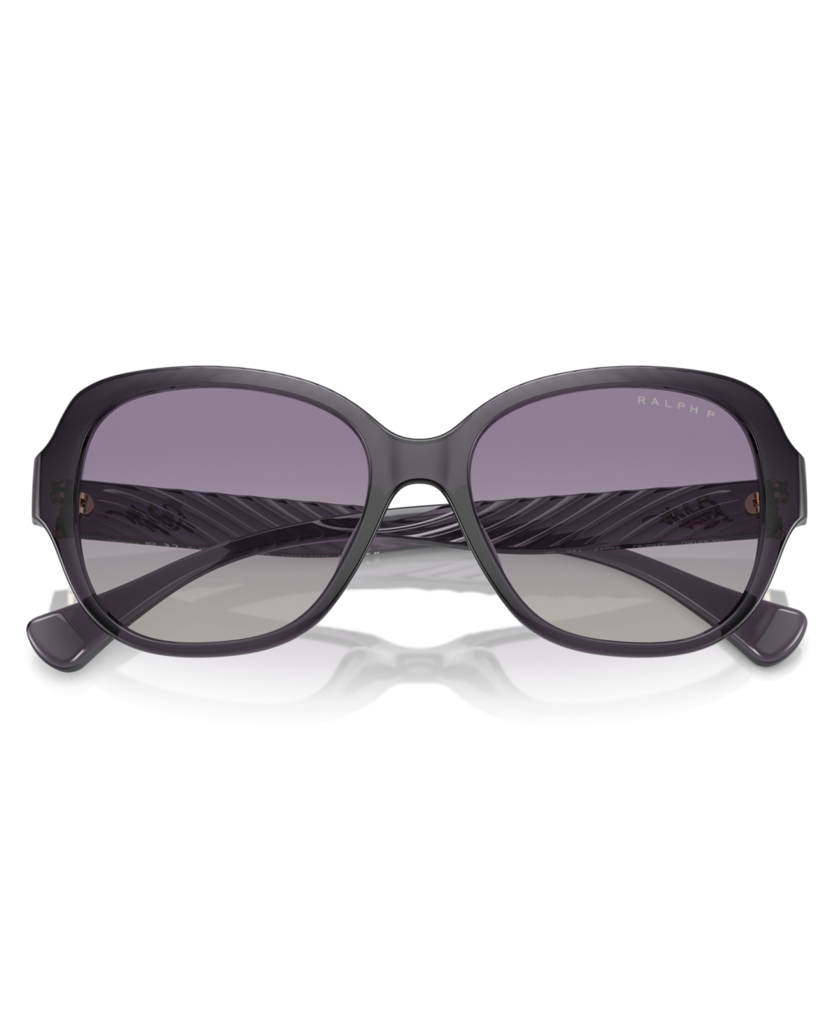 Shop Ralph Lauren Women's Polarized Sunglasses, Ra5316u In Shiny Transparent Violet