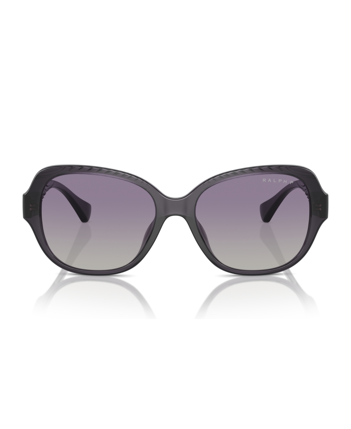 Shop Ralph Lauren Women's Polarized Sunglasses, Ra5316u In Shiny Transparent Violet