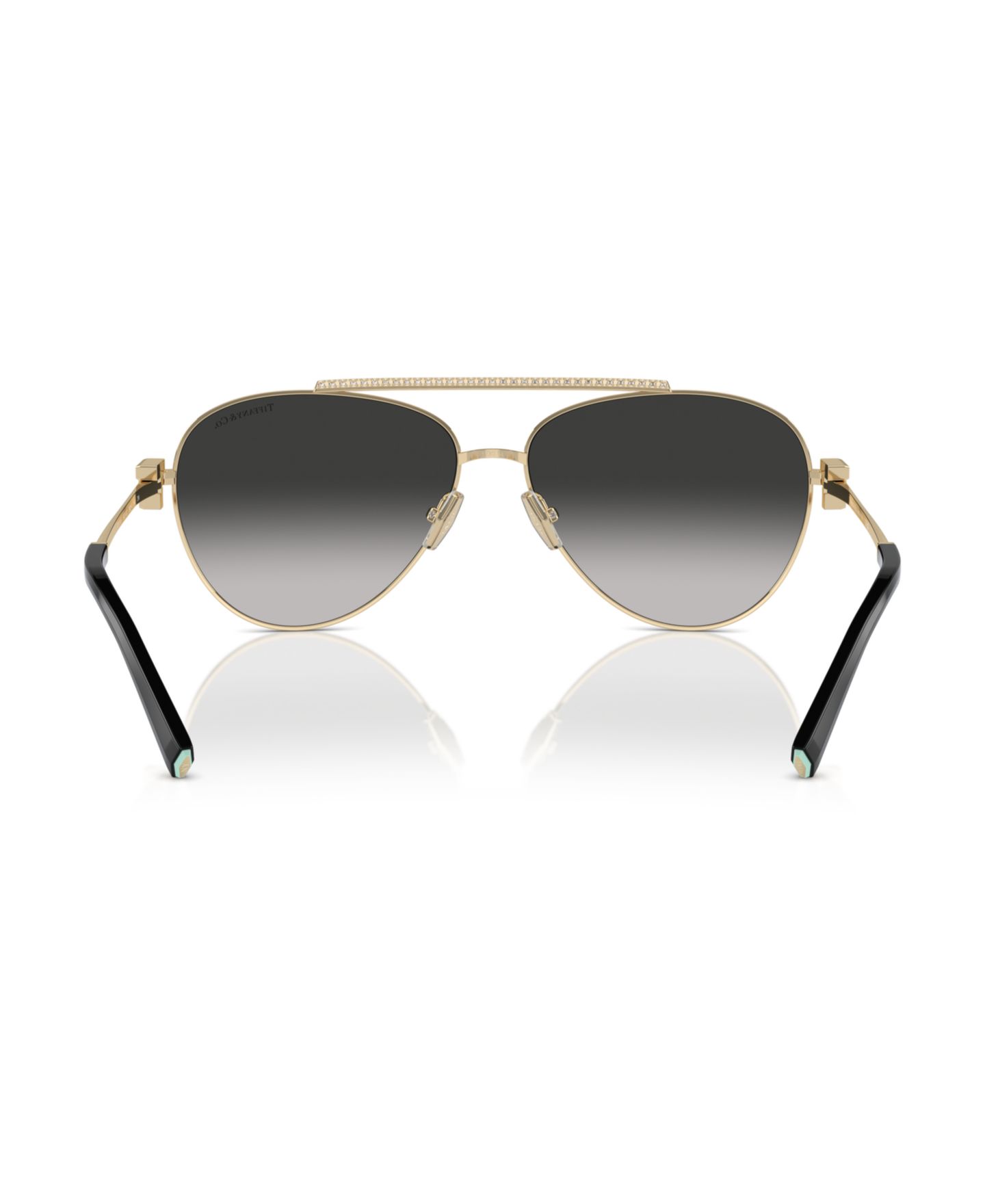 Женские солнцезащитные очки Tiffany & Co. Pilot Sunglasses, TF3101B, цвет: Бледный золотой — фото 5