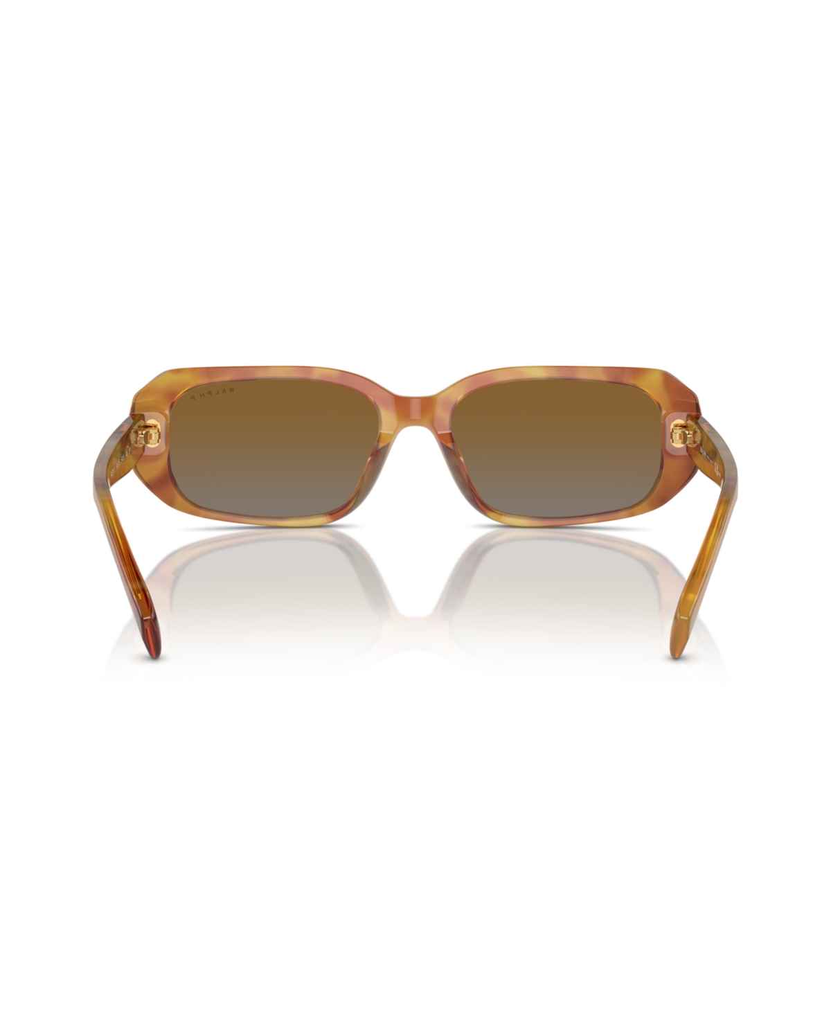 Shop Ralph By Ralph Lauren Women's Polarized Sunglasses, Ra5311u In Shiny Honey Havana