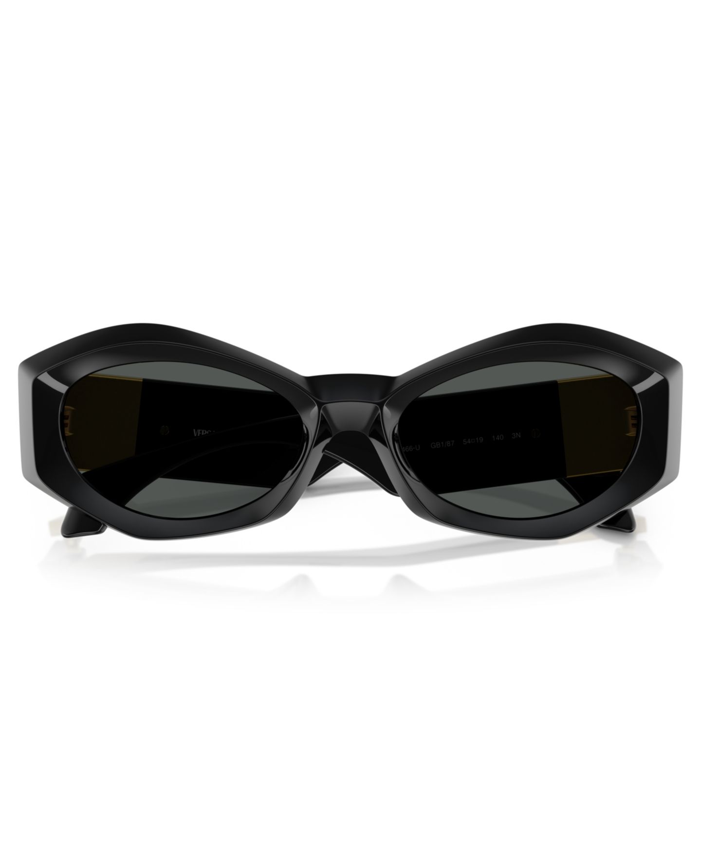 Женские солнцезащитные очки Versace Sunglasses, Ve4466U, цвет: Чёрный — фото 2