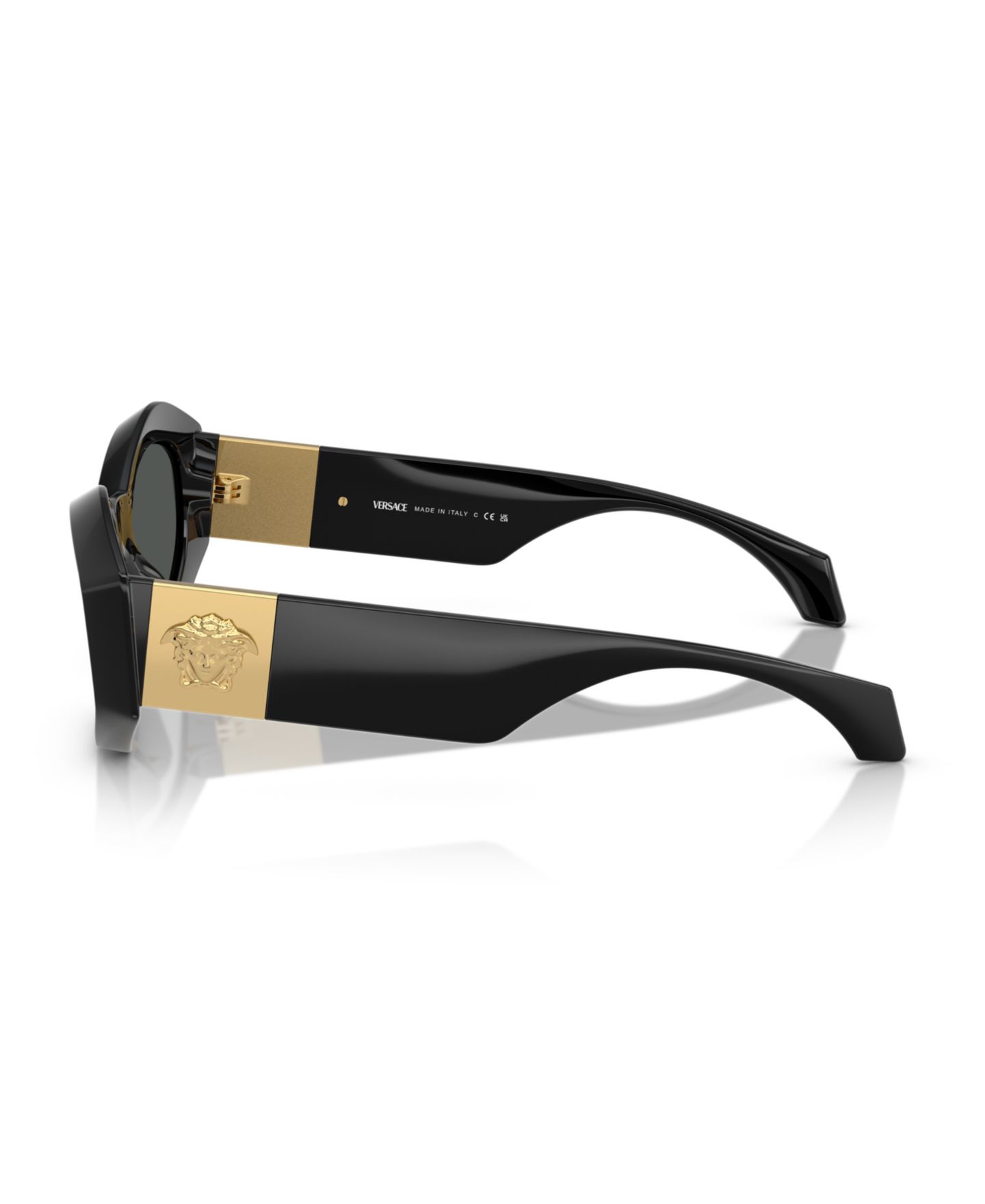 Женские солнцезащитные очки Versace Sunglasses, Ve4466U, цвет: Чёрный — фото 4