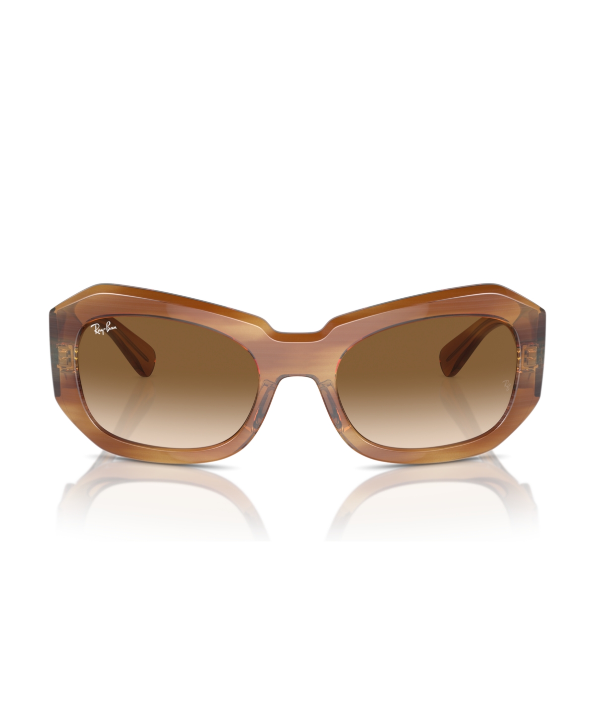 Shop Ray Ban Unisex Sunglasses, Beate Rb2212 In Striped Brown