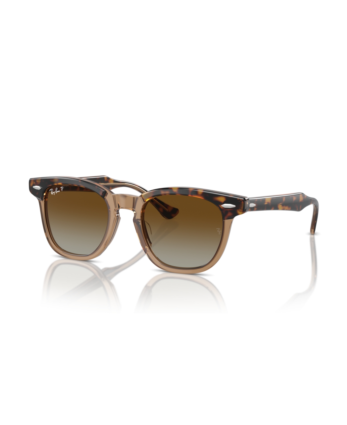 Kid's Polarized Sunglasses, Rb9098S - Havana On Transparent