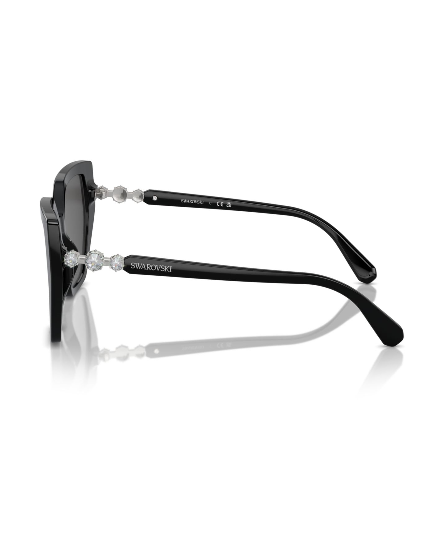 Женские солнцезащитные очки Swarovski Sunglasses, Sk6016, цвет: Чёрный — фото 2