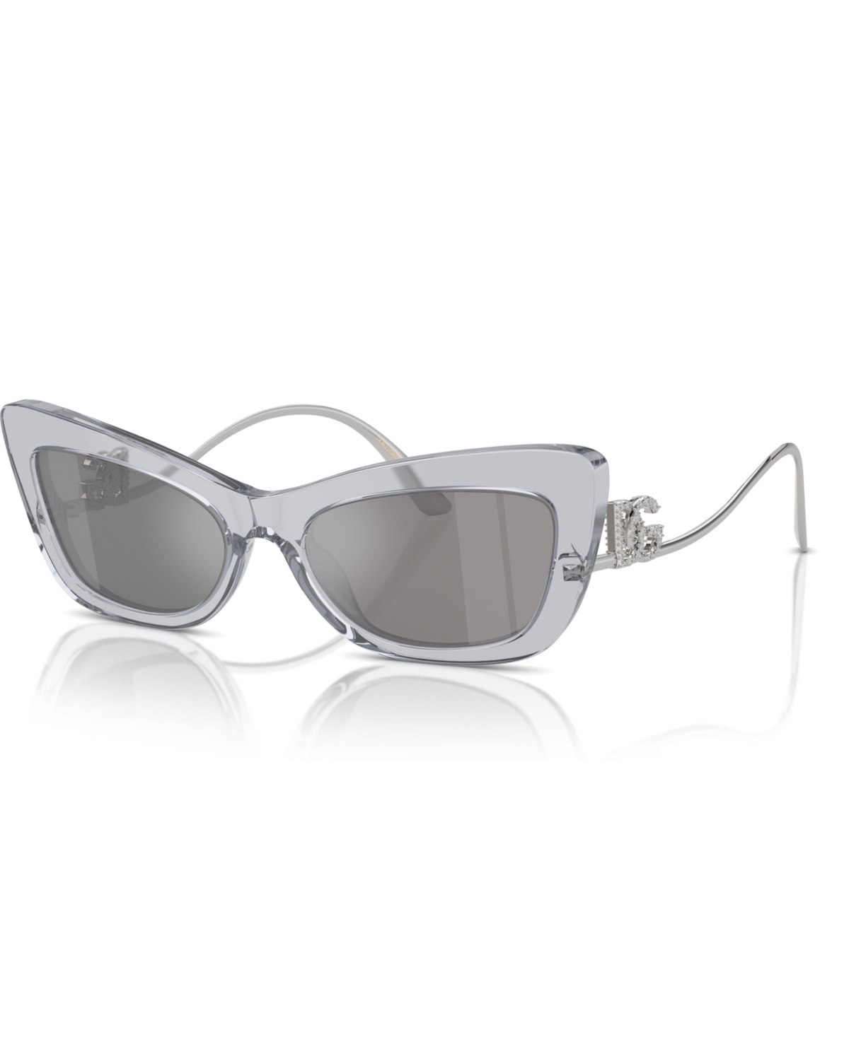 Shop Dolce & Gabbana Women's Sunglasses, Dg4467b In Transparent Gray