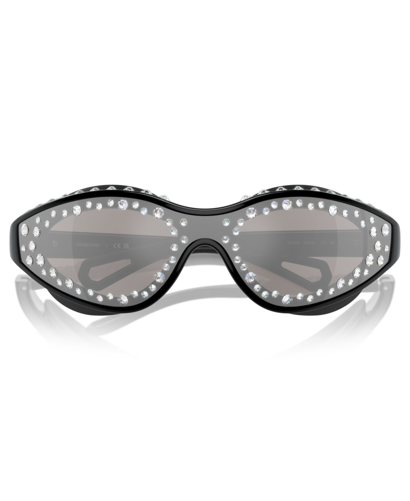 Женские солнцезащитные очки Swarovski Sunglasses, Sk6024, цвет: Чёрный — фото 5