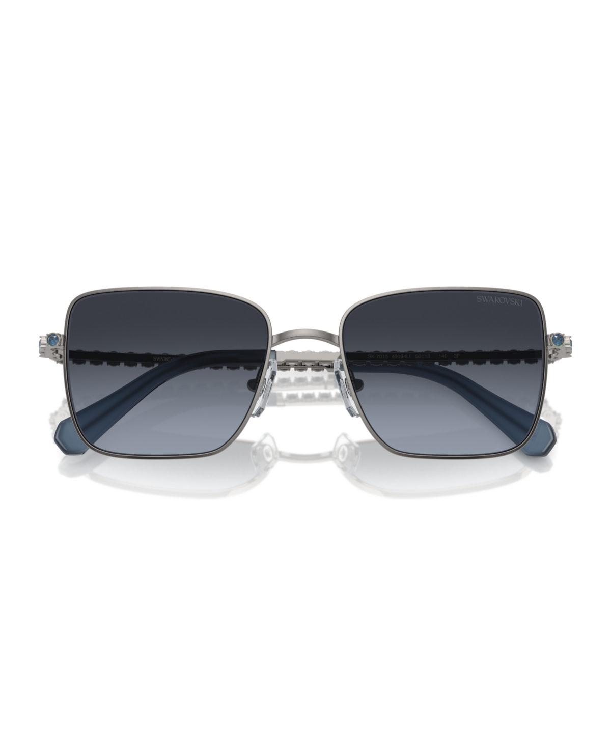Shop Swarovski Women's Polarized Sunglasses, Sk7015 In Gunmetal