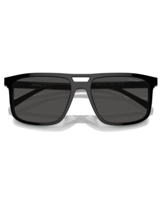 Iconic Plaque Rectangular Men's Sunglasses, PR A22S