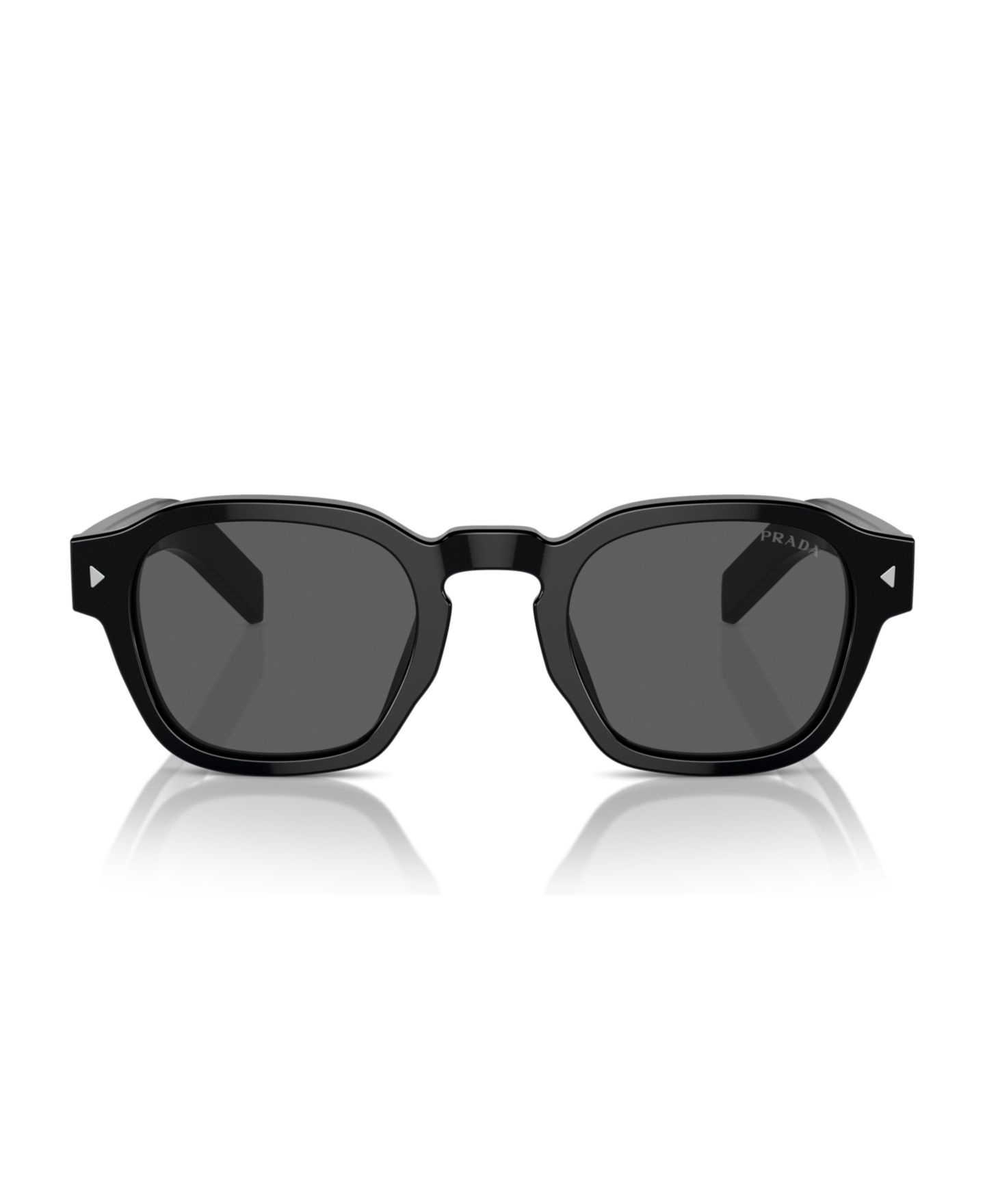 Женские солнцезащитные очки PRADA Round Sunglasses, PR A16S, цвет: Чёрный — фото 2