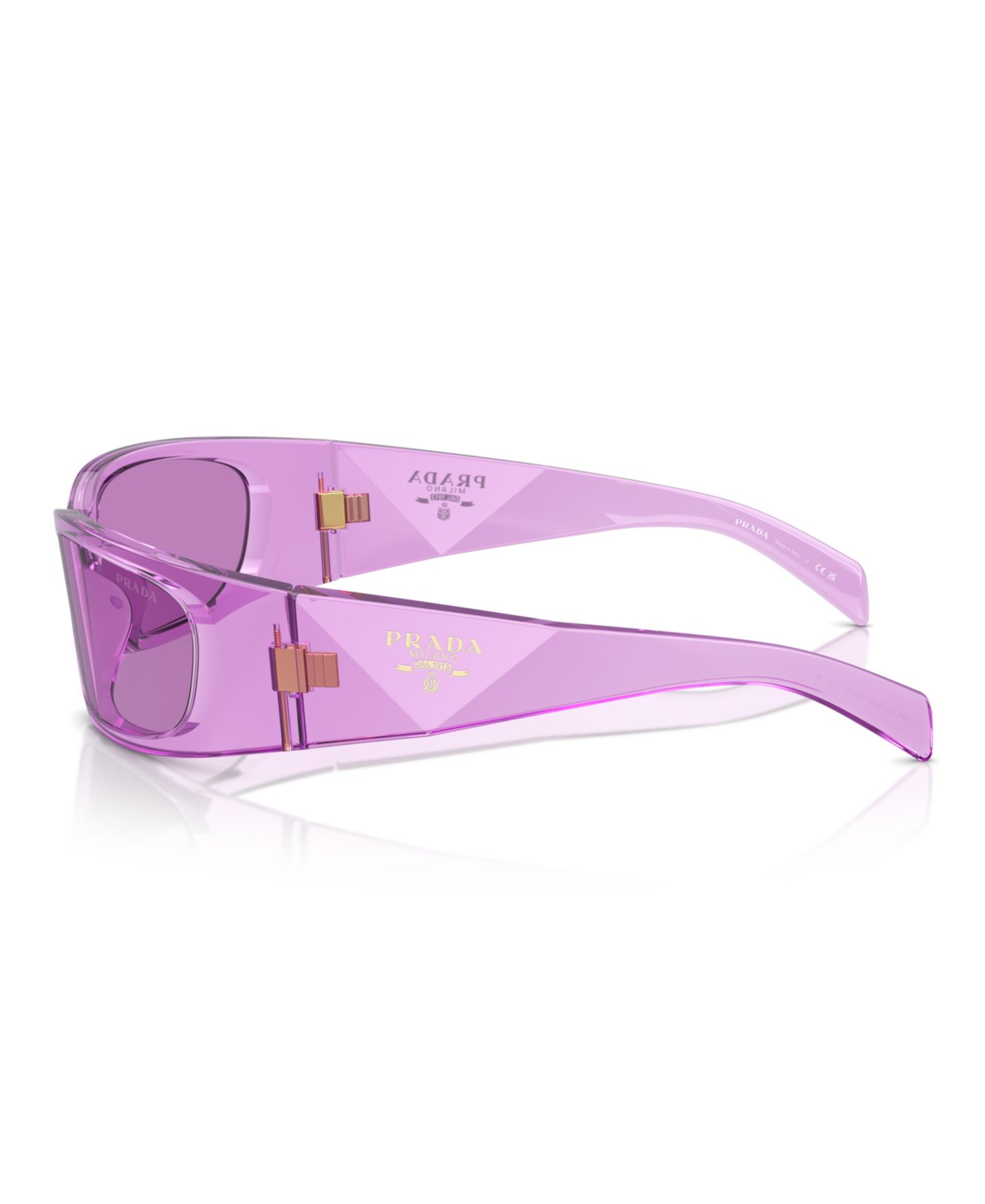 Женские солнцезащитные очки PRADA Symbole Butterfly Sunglasses, PR A14S, цвет: Ягодный — фото 4