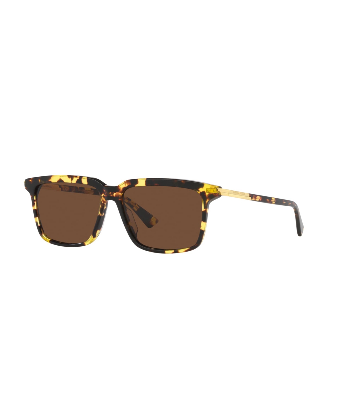 Shop Bottega Veneta Men's Sunglasses, Bv1261s In Tortoise