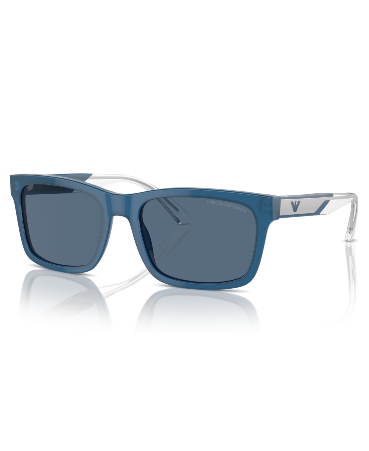 Emporio Armani Men's Sunglasses, Ea4224 In Shiny Opaline Blue