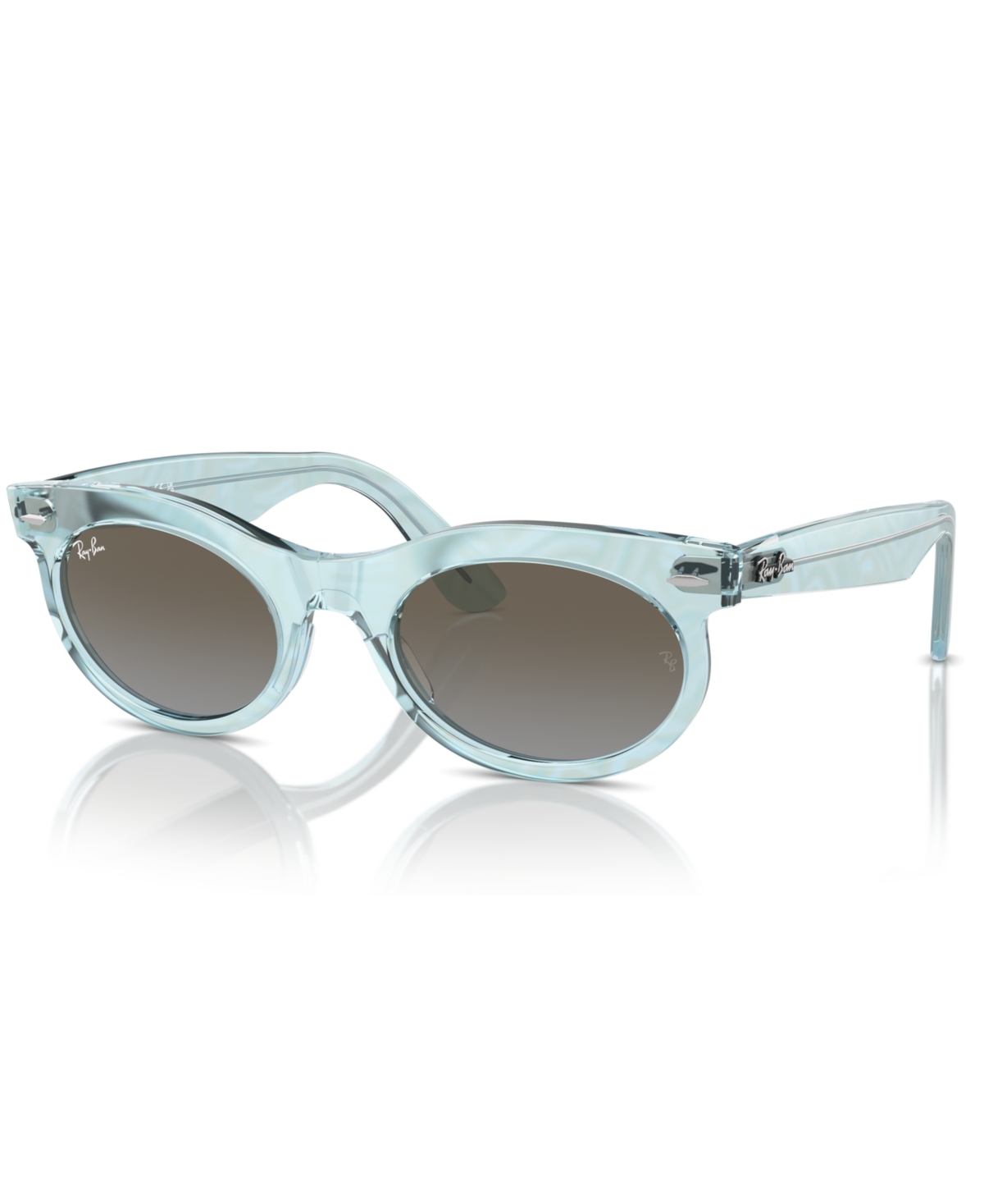 Shop Ray Ban Unisex Sunglasses, Wayfarer Oval Change Rb2242 In Photo Waves Azure
