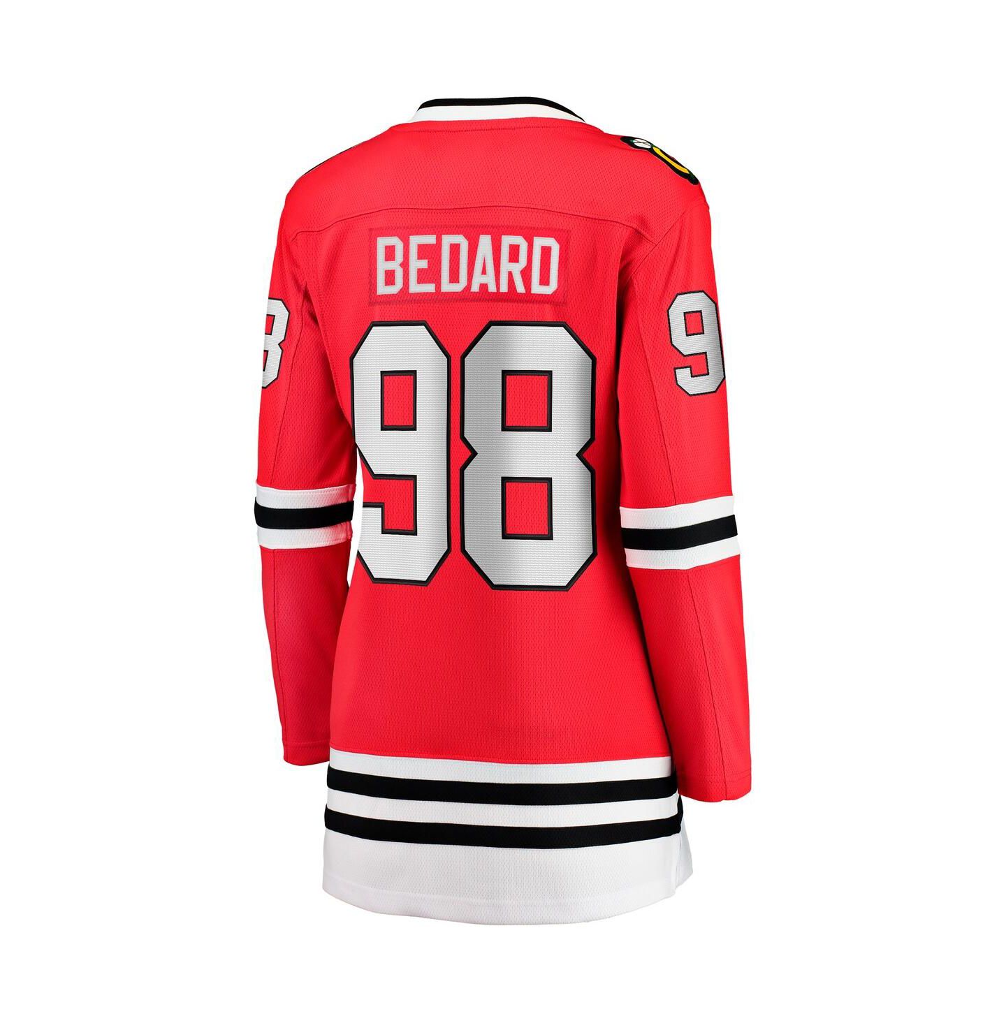 Женский топ Fanatics Connor Bedard Red Chicago Blackhawks Home Breakaway Player Jersey — фото 2