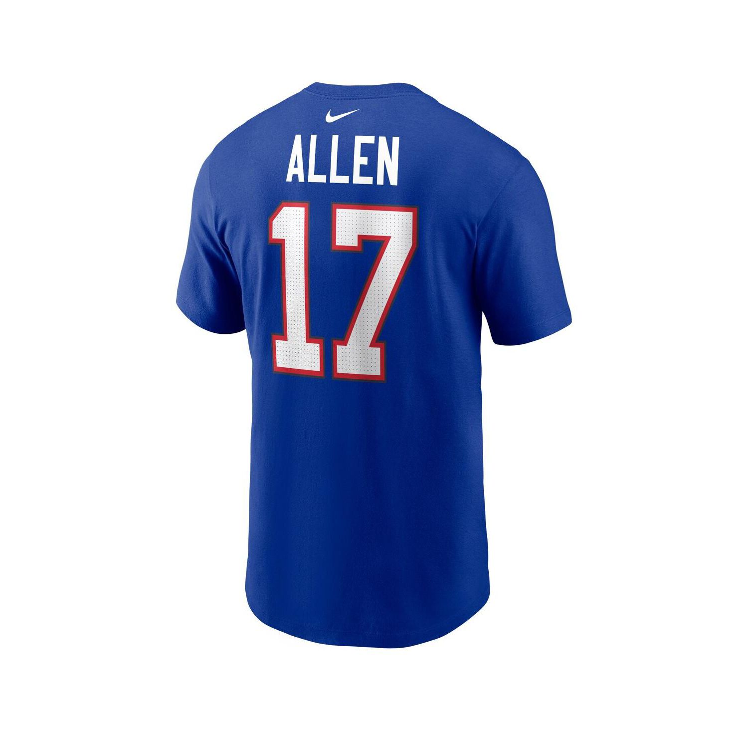 Men's Josh Allen Royal Buffalo Bills Player Name and Number T-shirt