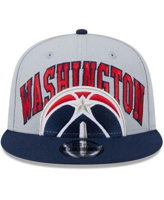 Men's Gray, Navy Washington Wizards Tip-Off Two-Tone 9FIFTY Snapback Hat