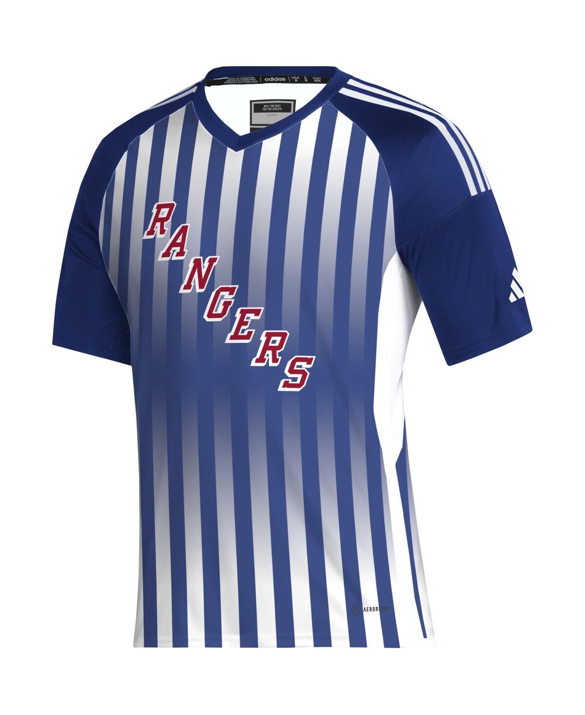Men's adidasNew York Rangers Aeroready Raglan Soccer Top - Blue