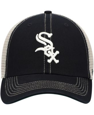 Men's Black Chicago White Sox Trawler Clean Up Trucker Snapback Hat