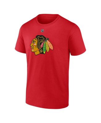Men's Connor Bedard Red Chicago Blackhawks 2023 NHL Draft Authentic Stack Player Name and Number T-shirt