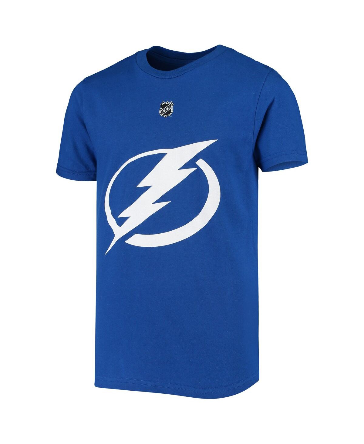 Outerstuff Big Boys Nikita Kucherov Royal Tampa Bay Lightning Player Name And Number T-shirt In Royal