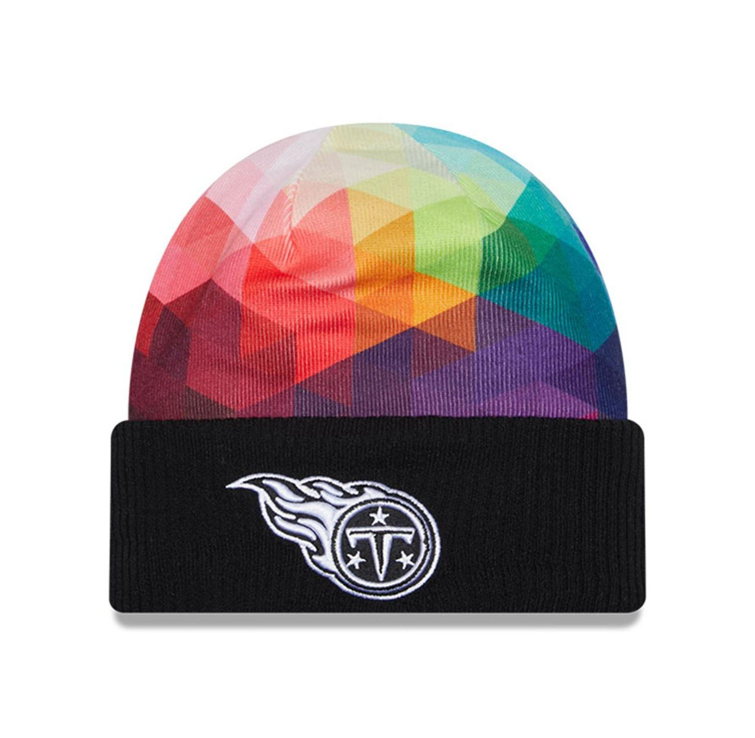 Men's Black Tennessee Titans 2023 NFL Crucial Catch Cuffed Knit Hat