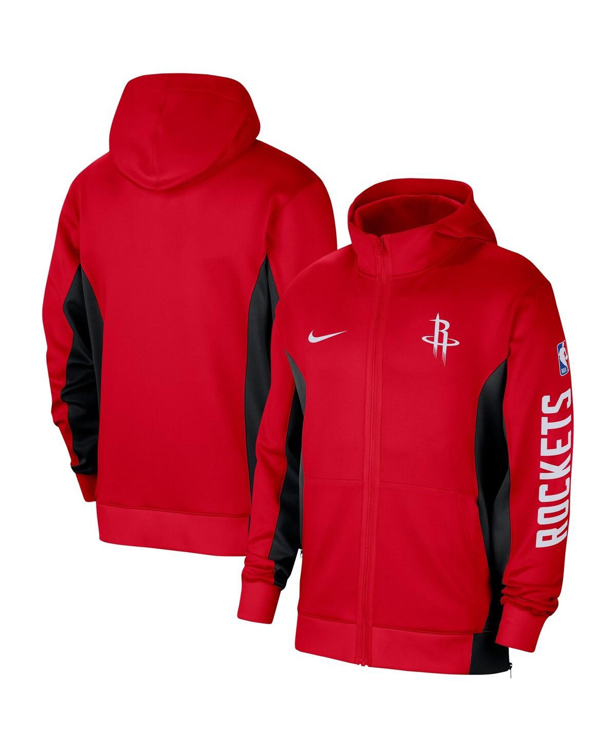 Shop Nike Men's  Red Houston Rockets 2023/24 Authentic Showtime Full-zip Hoodie