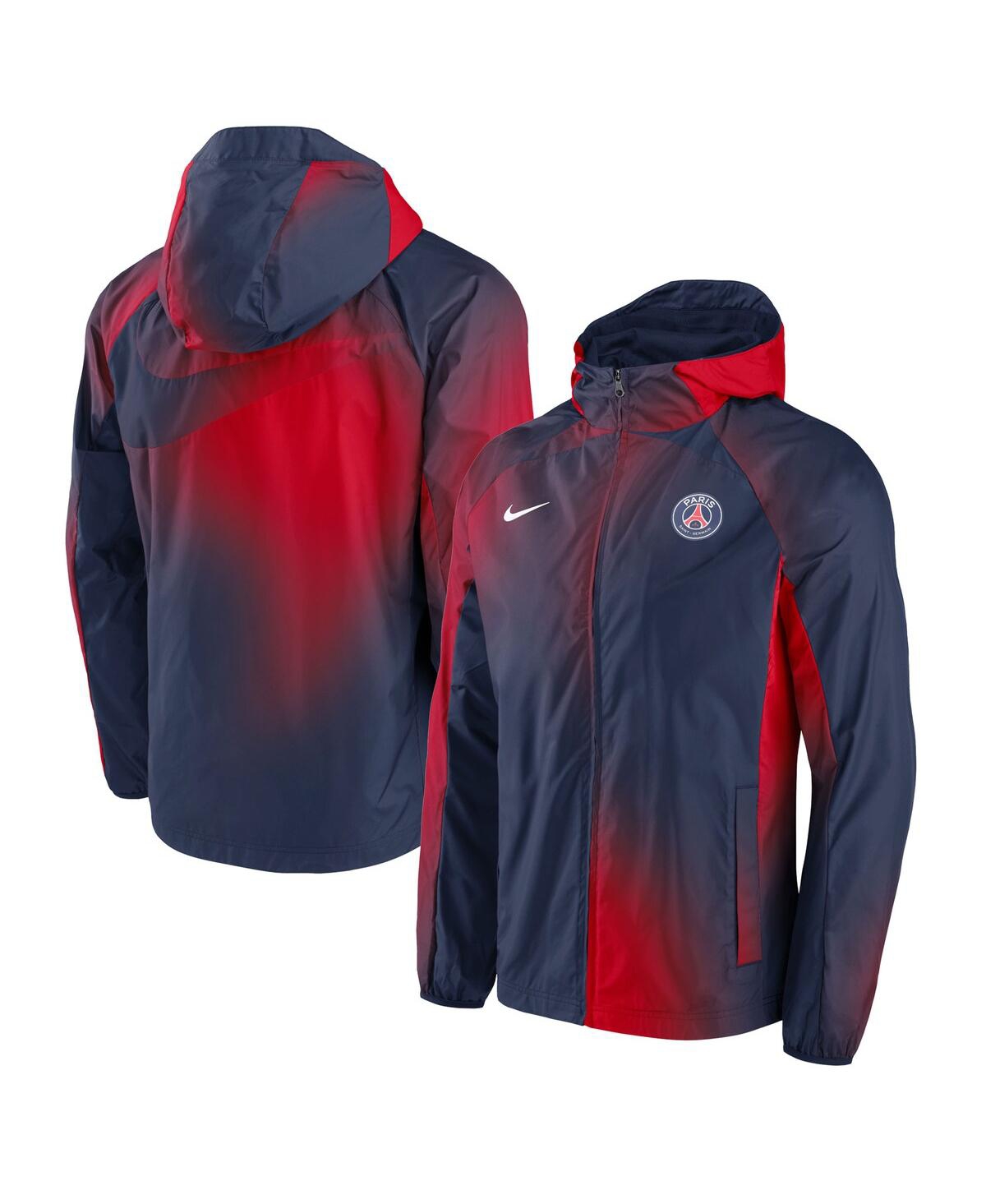 Nike Men's  Navy Paris Saint-germain Awf Raglan Full-zip Hoodie Jacket