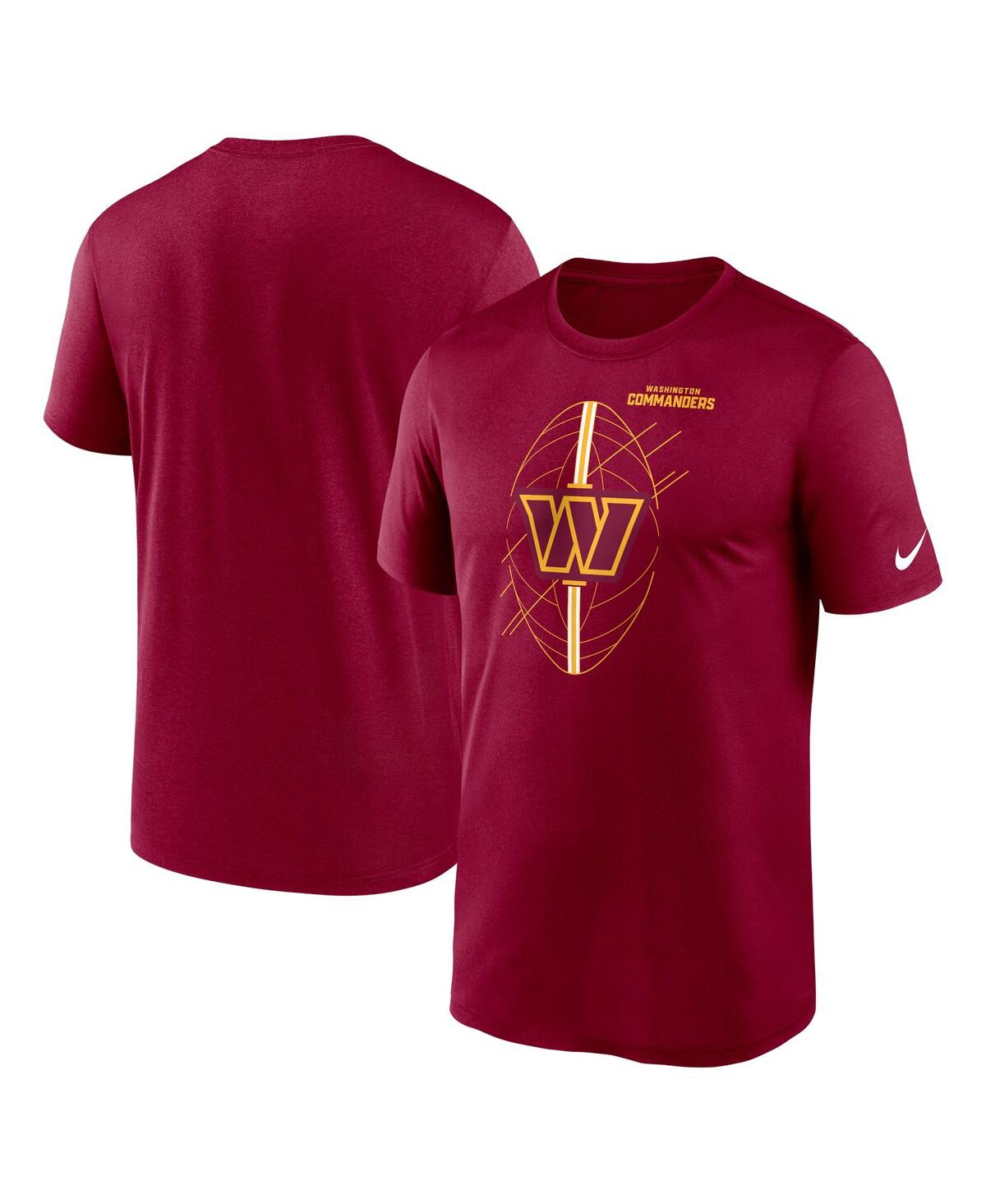 Shop Nike Men's  Burgundy Washington Commanders Legend Icon Performance T-shirt