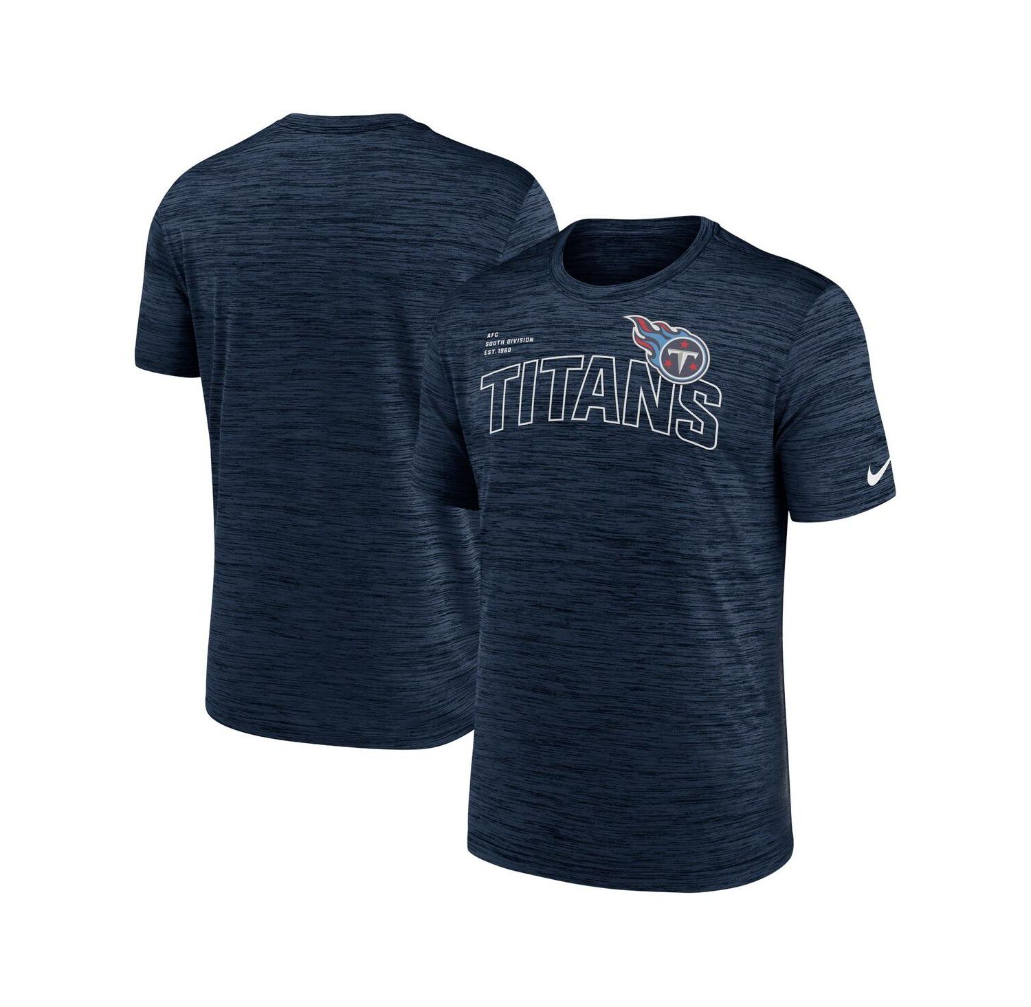 Men's Navy Tennessee Titans Velocity Arch Performance T-shirt