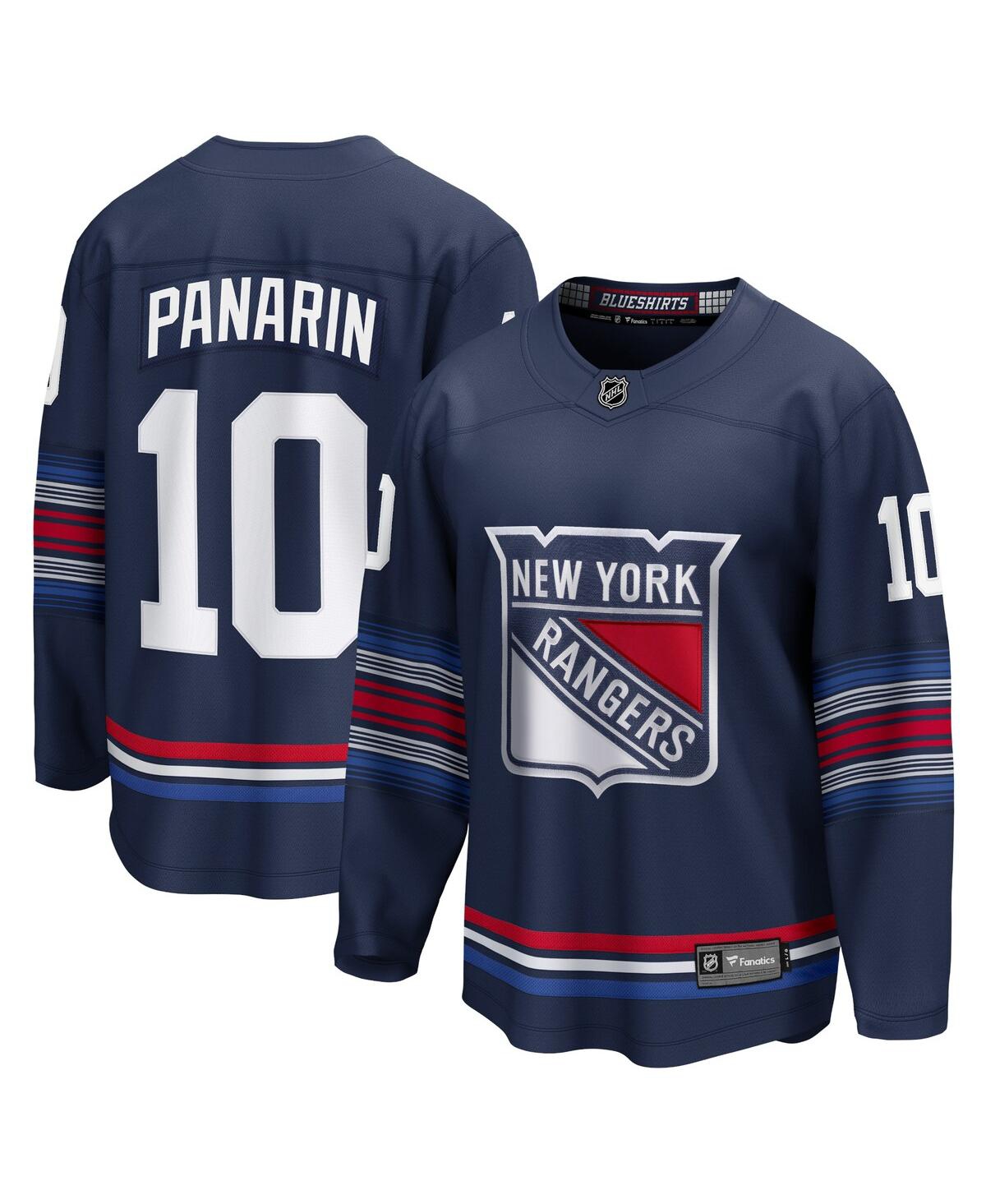 Men's Fanatics Artemi Panarin Blue New York Rangers Home Premier Breakaway Player Jersey