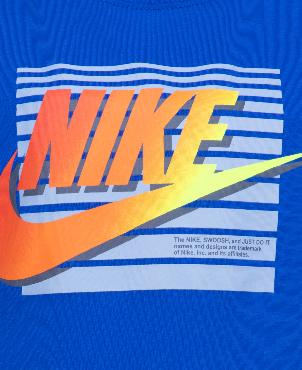 Shop Nike Little Boys Futura Block Short Sleeve T-shirt In Game Royal