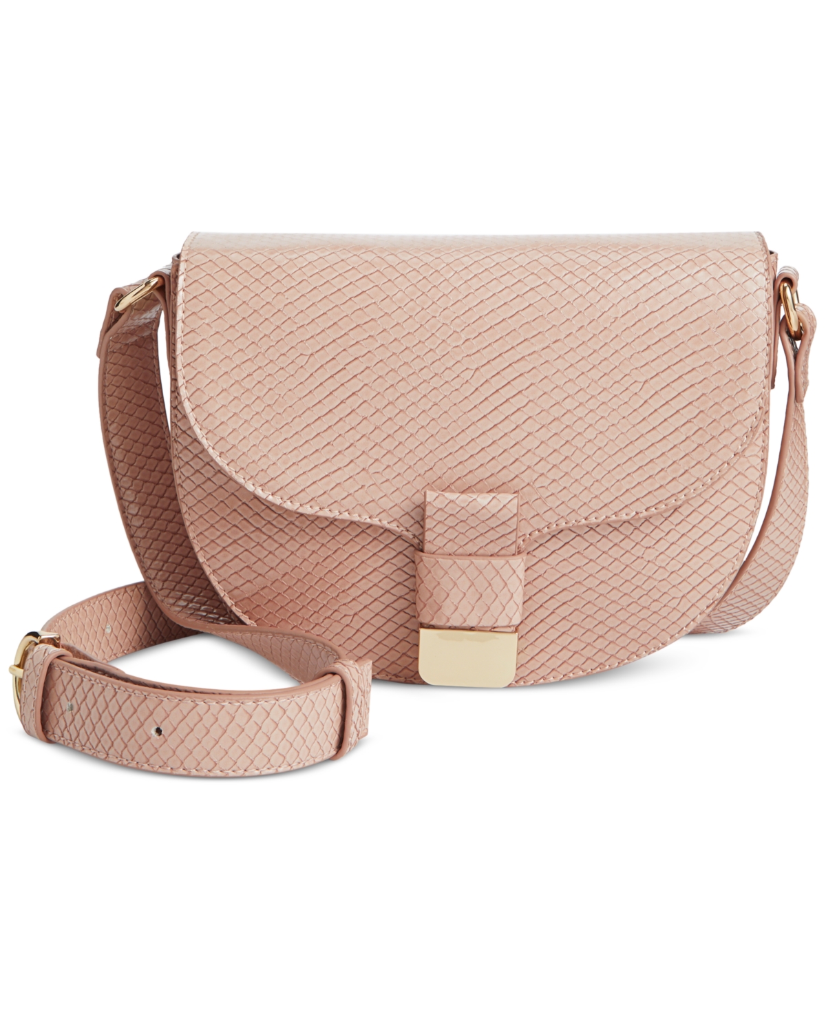 Holmme Embossed Crossbody Bag, Created for Macy's - Peony Snake