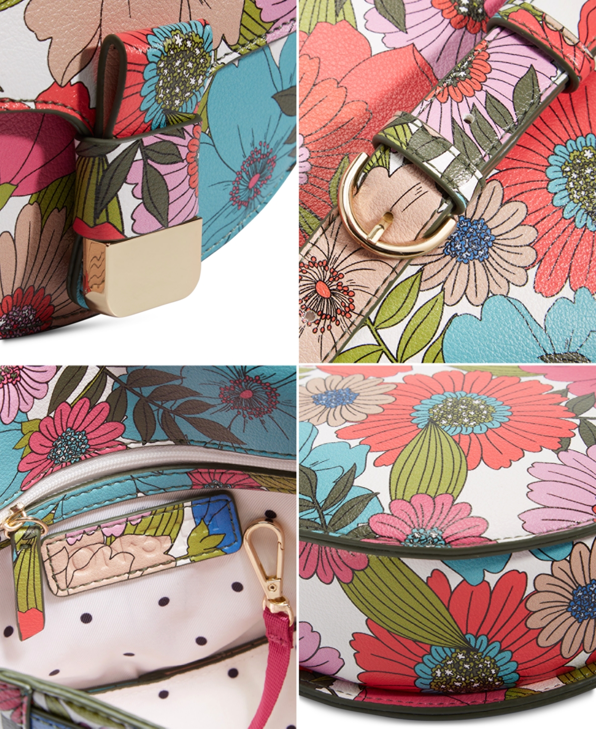 Shop On 34th Holmme Printed Crossbody Bag, Created For Macy's In Botanical