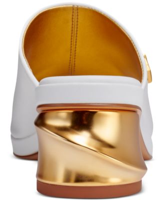 Women's Tinley Leather Peep Toe Mules