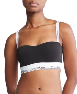 Calvin Klein Women's Modern Cotton Lightly Lined Bandeau Bralette QF7628