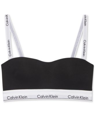 Calvin Klein Women's Modern Cotton Lightly Lined Bandeau Bralette QF7628