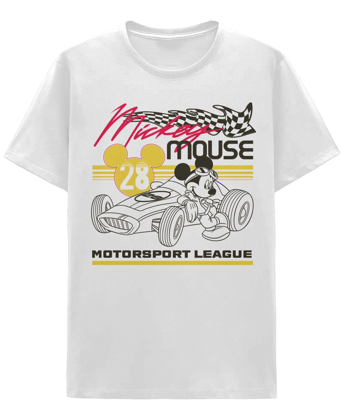 Shop Hybrid Men's Mickey Mouse Short Sleeve T-shirt In White
