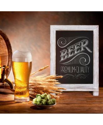 Hanging Or Tabletop Chalkboard With Legs/Wedding Table Sign/Kitchen Countertop Memo Board