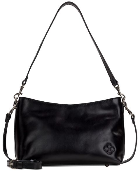 Женская сумка Patricia Nash Betta Medium Leather Shoulder, цвет: Чёрный
