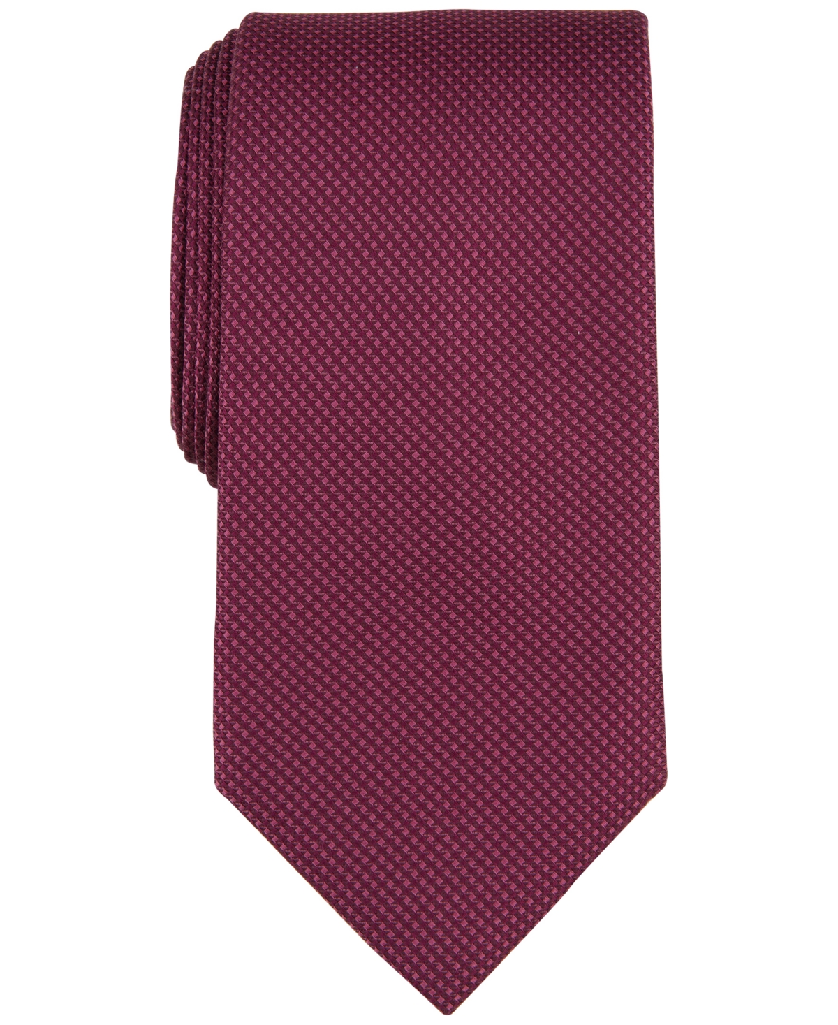 Shop Michael Kors Men's Sorrento Solid Tie In Burgundy
