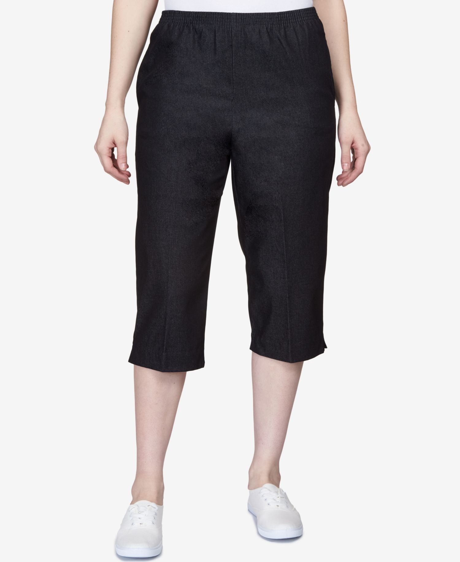 Classics Pull-On Cropped Denim Pants