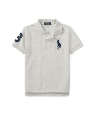 Boys Big Pony Cotton Mesh Polo Shirt