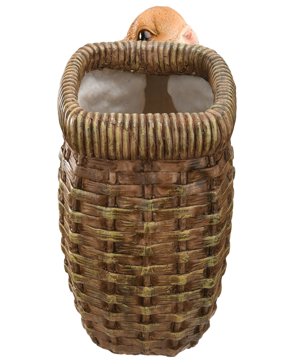 National Tree Company Rabbit and Basket Flower Pot