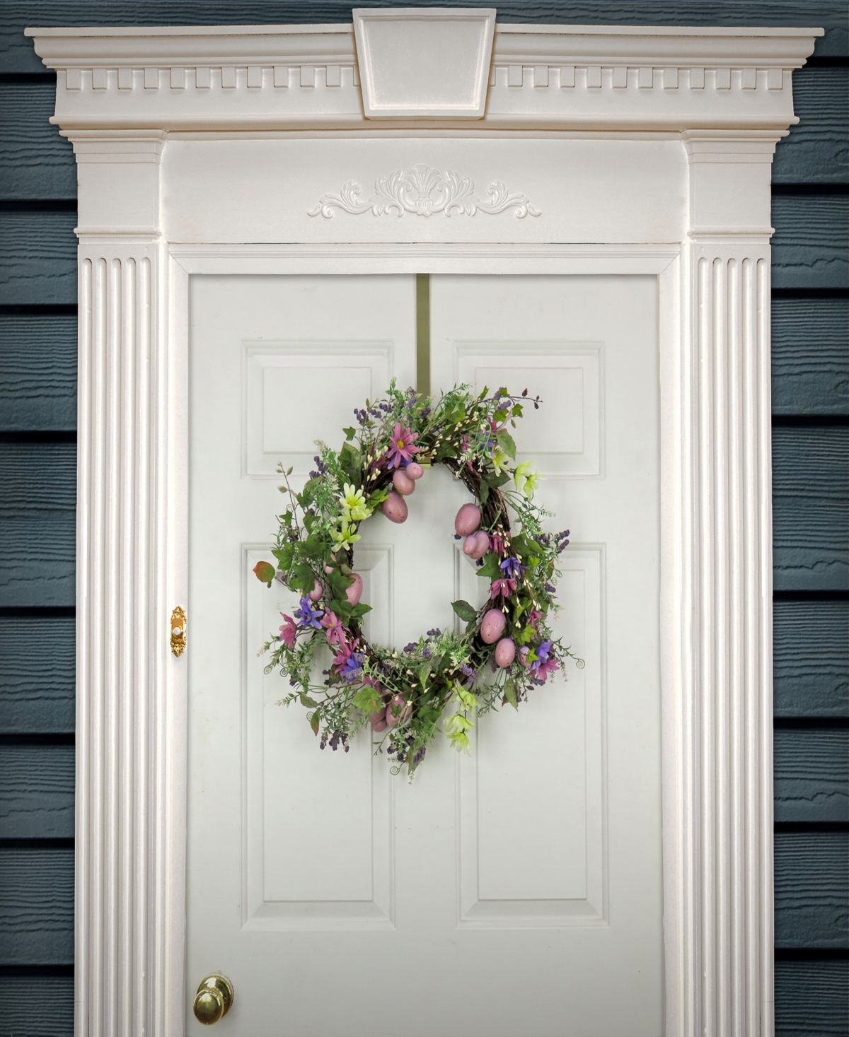 National Tree Company Flowering Eggs Easter Wreath