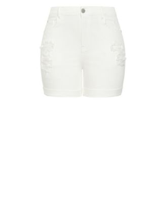 Plus Size Ripped Love Short