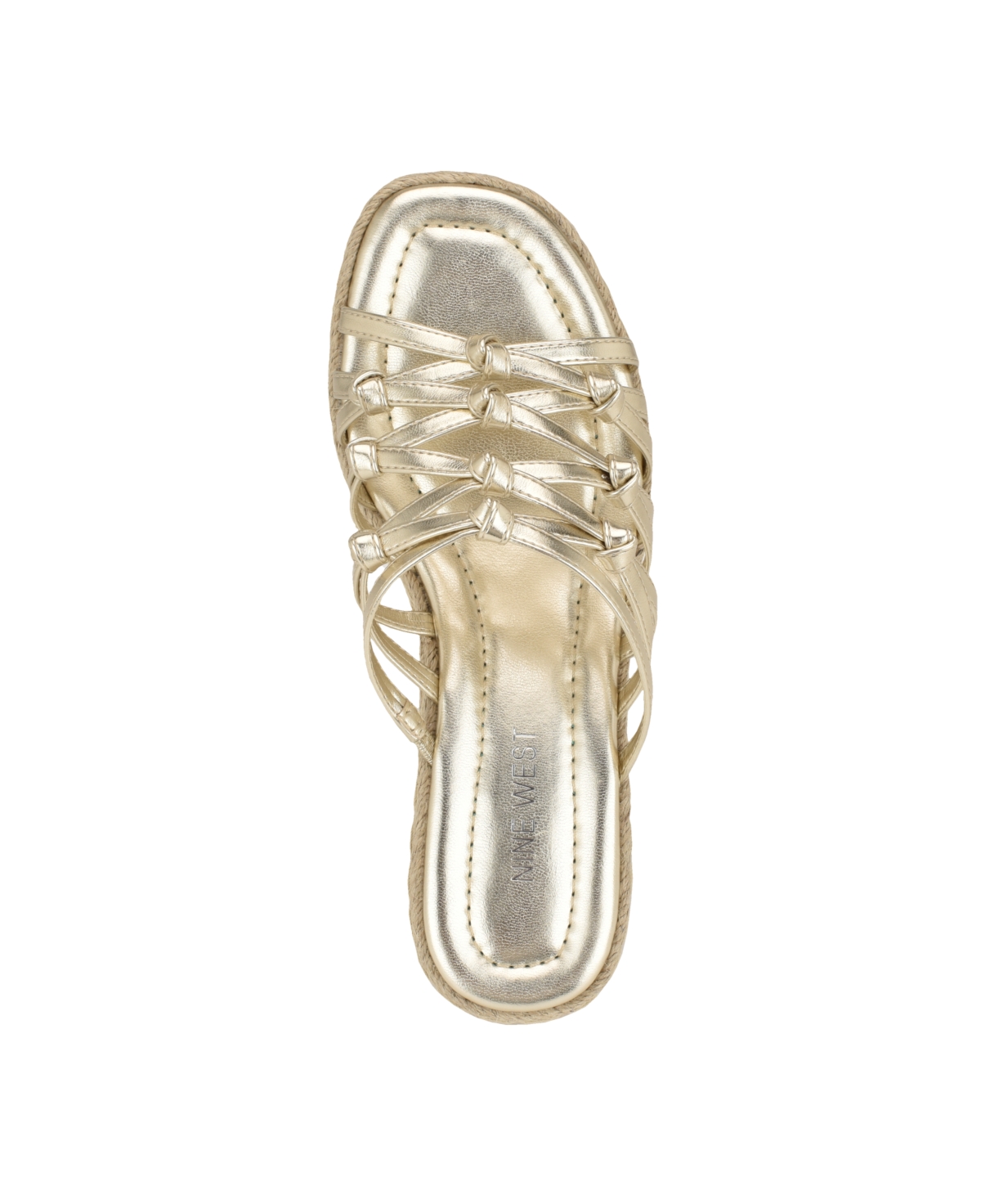 Nine West Women's Cristy Strappy Open Toe Wedge Sandals