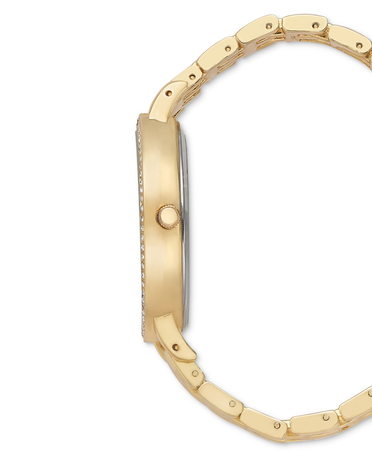 Inc International Concepts Women's Gold-tone Bracelet Watch 38mm Set, Created For Macy's In Gold